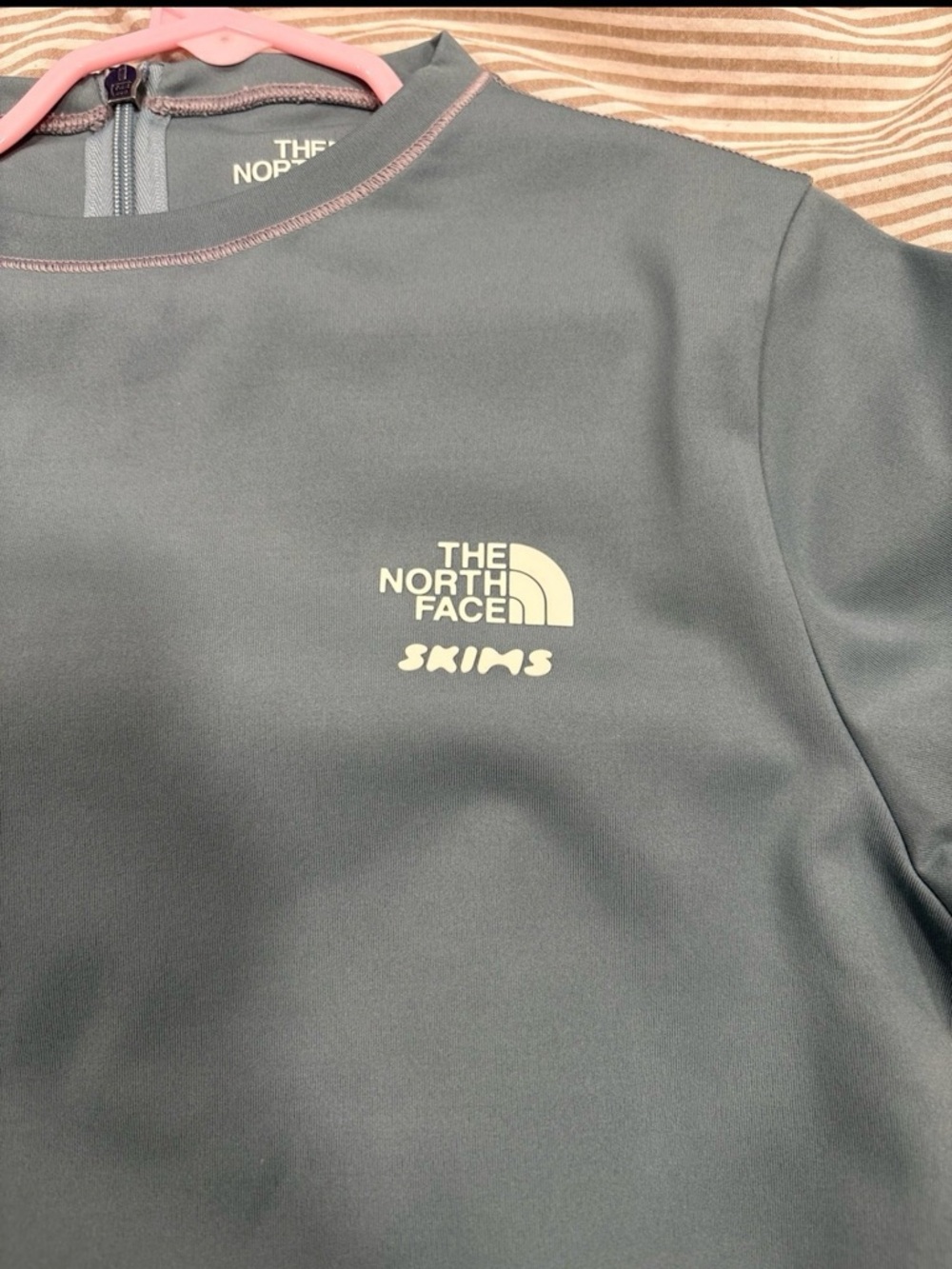 The North Face Striped Kyanite & Cream SS Top